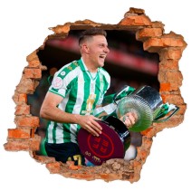 Vinilos agujero 3d fútbol real betis balompié